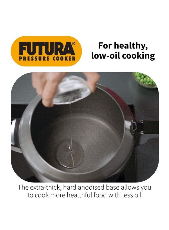 Hawkins Futura 3 Litre Pressure Cooker, Hard Anodised Inner Lid Pressure Cooker, Pan Cooker, Black (Fp30) - Image 3