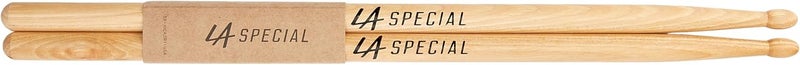 promark LA Specials Drum Sticks - 5B Drumsticks - Drum Sticks Set for Acoustic Drums or Electronic Drums - Oval Wood Tip - Hickory Drum Sticks - Consistent Weight and Pitch - 3 Pairs - Image 1
