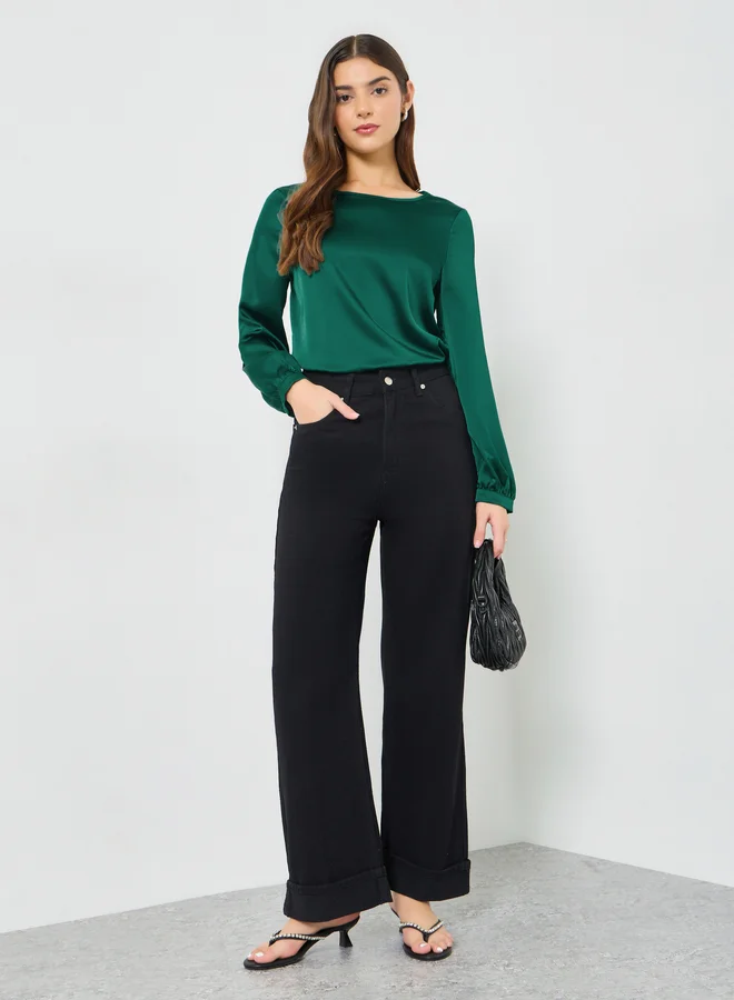 تايك تو بلوزة بأكمام طويلة