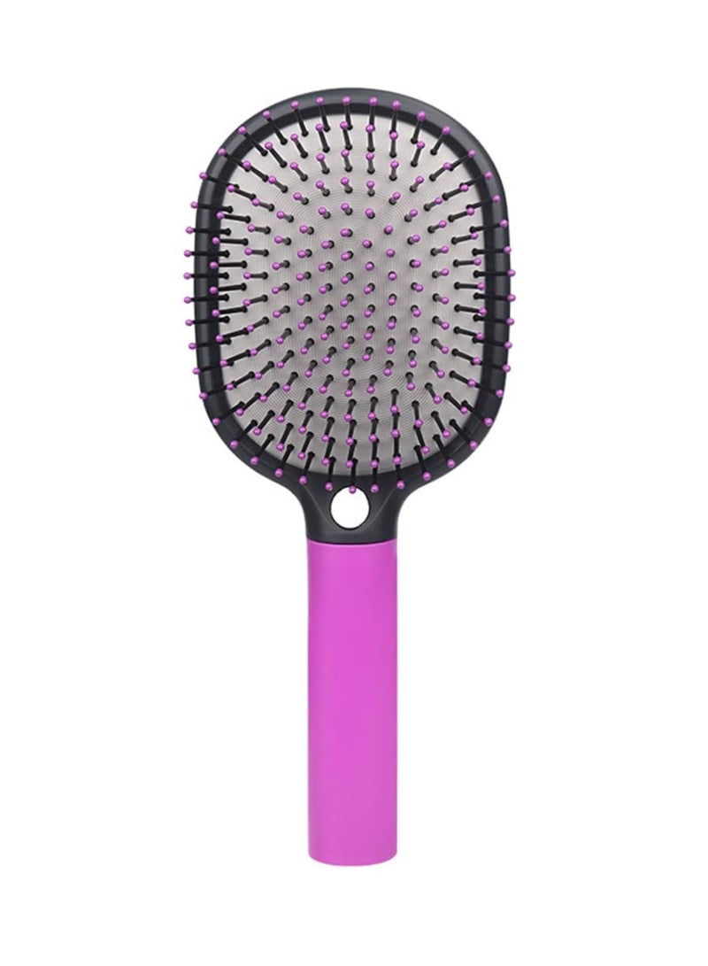 ECVV فرشاة شعر ECVV لفك تشابك الشعر مع تدليك لفروة الرأس، شعيرات ناعمة مع قاعدة مبطنة لجميع أنواع الشعر للنساء/الرجال، للشعر الرطب/الجاف، وردي فاتح - Image 1