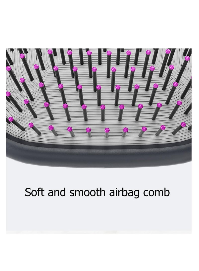 ECVV فرشاة شعر ECVV لفك تشابك الشعر مع تدليك لفروة الرأس، شعيرات ناعمة مع قاعدة مبطنة لجميع أنواع الشعر للنساء/الرجال، للشعر الرطب/الجاف، وردي فاتح - Image 5