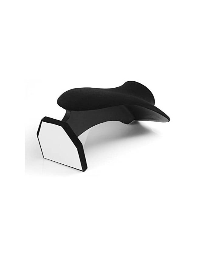 𝐅𝐅𝐃 حامل مجوهرات الرقبة عارضة أزياء حامل قلادة نموذج تمثال نصفي حامل قلادة سلسلة مجوهرات تمثال نصفي الرقبة عرض موقف حامل عارضة أزياء الأسود المخملية قلادة مجوهرات عرض موقف قلادة - Image 3