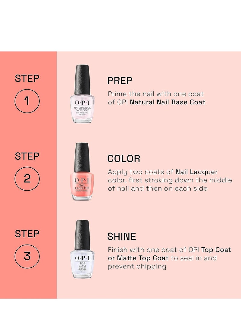 أو بي آي O.P.I طلاء أظافر 15 مل طلاء أظافر يدوم طويلاً ومقاوم للتشقق - Image 4