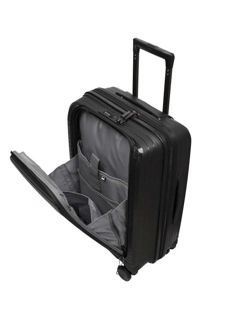 it Luggage it luggage Spontaneous, Unisex Polypropylene Material Hard Case Luggage, 8x360 degree Spinner Wheels, Expandable Trolley Bag, TSA Type lock,15-2881-08OL- Size Cabin with Pocket, Color Black  - Image 3