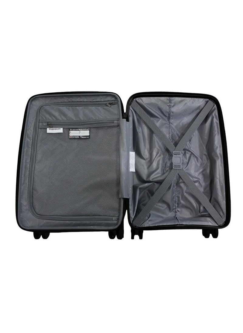 it Luggage it luggage Spontaneous, Unisex Polypropylene Material Hard Case Luggage, 8x360 degree Spinner Wheels, Expandable Trolley Bag, TSA Type lock,15-2881-08OL- Size Cabin with Pocket, Color Black  - Image 4