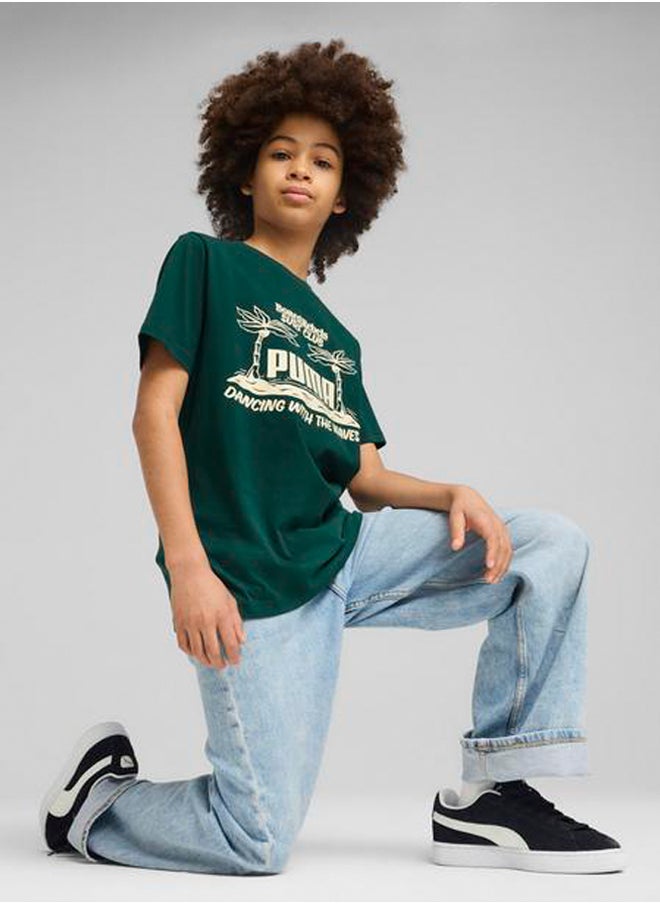 PUMA Youth Mid 90S Graphic T-Shirt  - Image 3