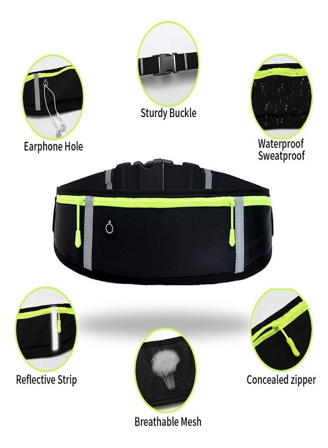 KD ZONE Running Belt for Men & Women | Waterproof Adjustable Elastic Strap Waist Pack | Sweatproof Travel Money Belt with Large Capacity | Mobile Holder for Running, Jogging, Gym, Cycling & Outdoor Sports - Image 2