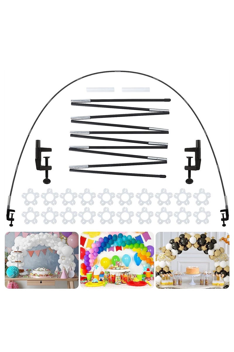 JAYATO Balloon Table Arch Kit Adjustable Balloon Table Arch Stand with 30 clips, Balloon Table Arch Holder Kit for Wedding Birthday Party Decorations - Image 1