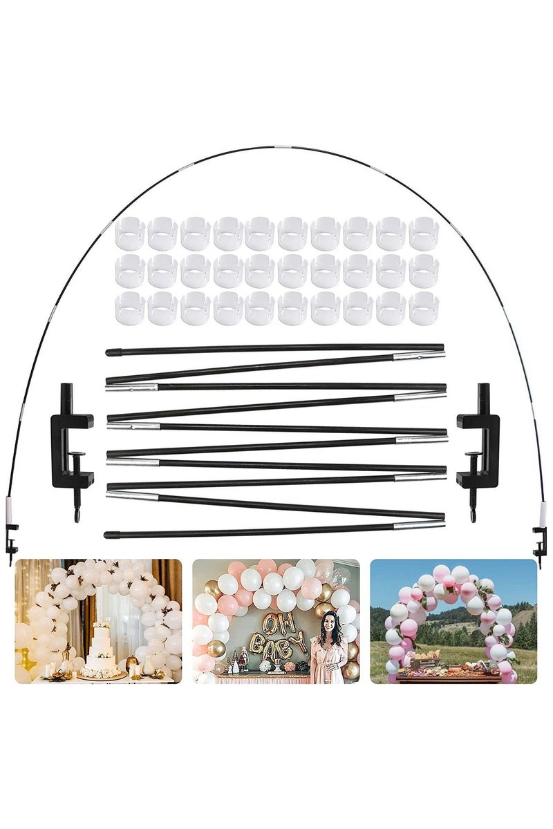 JAYATO Balloon Table Arch Kit Adjustable Balloon Table Arch Stand with 30 clips, Balloon Table Arch Holder Kit for Wedding Birthday Party Decorations - Image 2