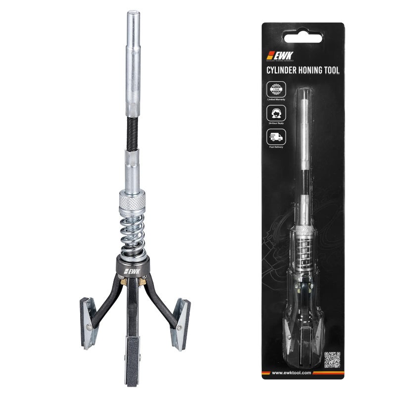 EWK 1 to 212 Inch 3 Stones Engine Cylinder Hone Tool Adjustable Cylinder Deglazer Piston Honer 220 Grit