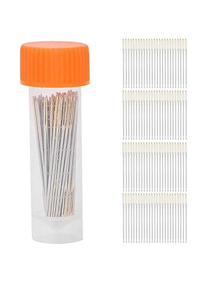 100Pcs Cross Stitch Needles,Metal Sewing Needles Embroidery Needles Stitching Needles Set with Storage Box(24) - Image 1