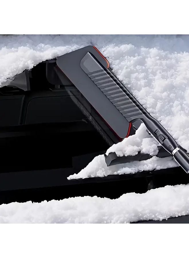 Detachable Snow Shovel With Ice Scraper Ergonomic Handle Durable ABS Material For Efficient Snow Removal - Image 4