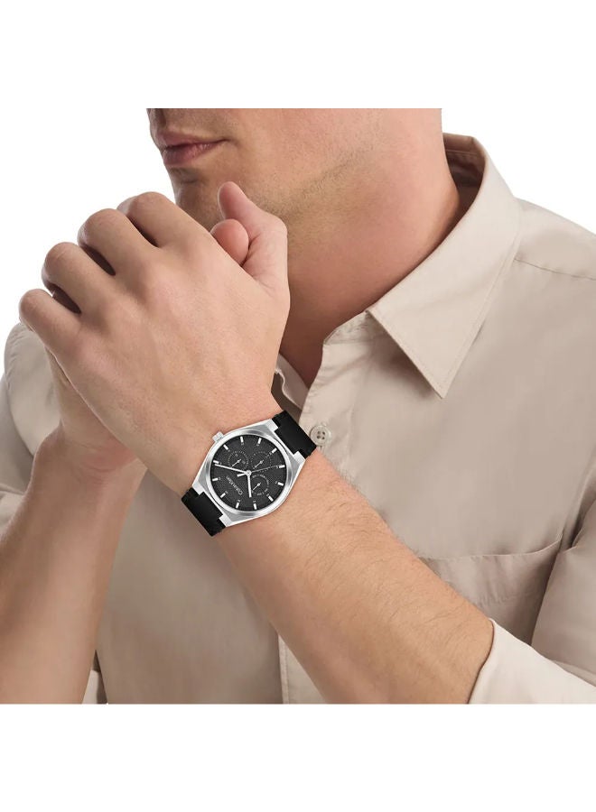 CALVIN KLEIN Leather Chronograph Wrist Watch 25200524 - Image 4