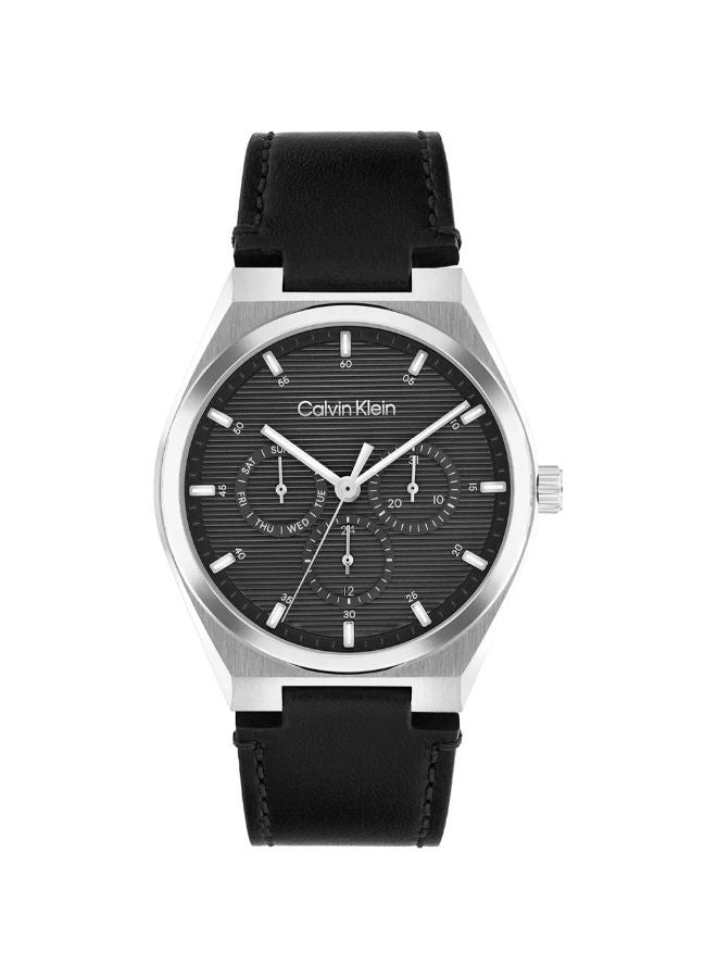 CALVIN KLEIN Leather Chronograph Wrist Watch 25200524 - Image 1