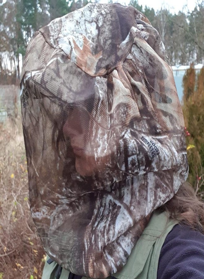 Waxaya 2 Packs Mosquito Head Nets Gnats Camo Face Netting for Any Outdoor Activities Works Over Most Hats - Image 5