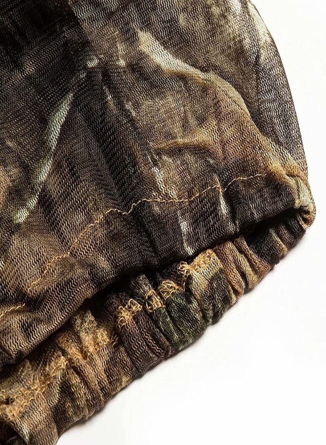 Waxaya 2 Packs Mosquito Head Nets Gnats Camo Face Netting for Any Outdoor Activities Works Over Most Hats - Image 3