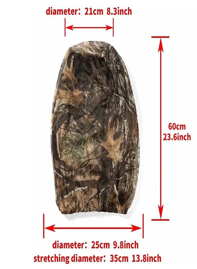 Waxaya 2 Packs Mosquito Head Nets Gnats Camo Face Netting for Any Outdoor Activities Works Over Most Hats - Image 2