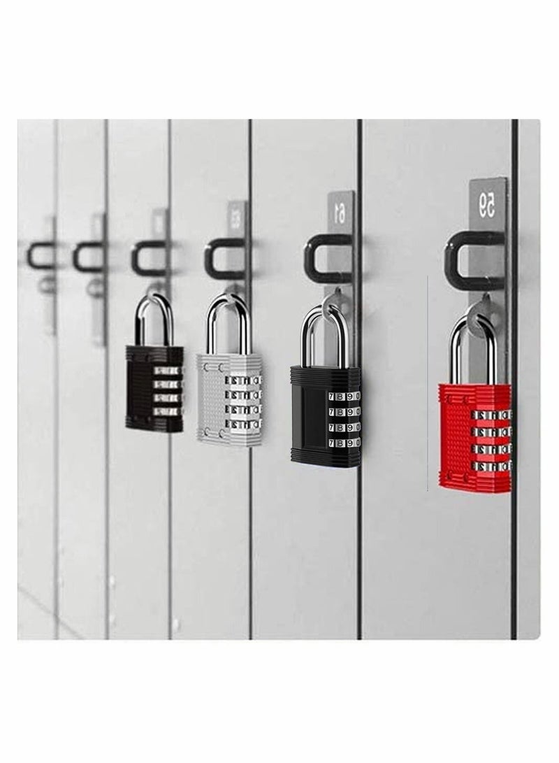 2 Pack Combination Lock Outdoor 4 Digit Padlock Waterproof for Indoor and Rustless Die-Cast School Gym Locker, Sports Hasp Storage, Fence, Gate, Case - Image 3