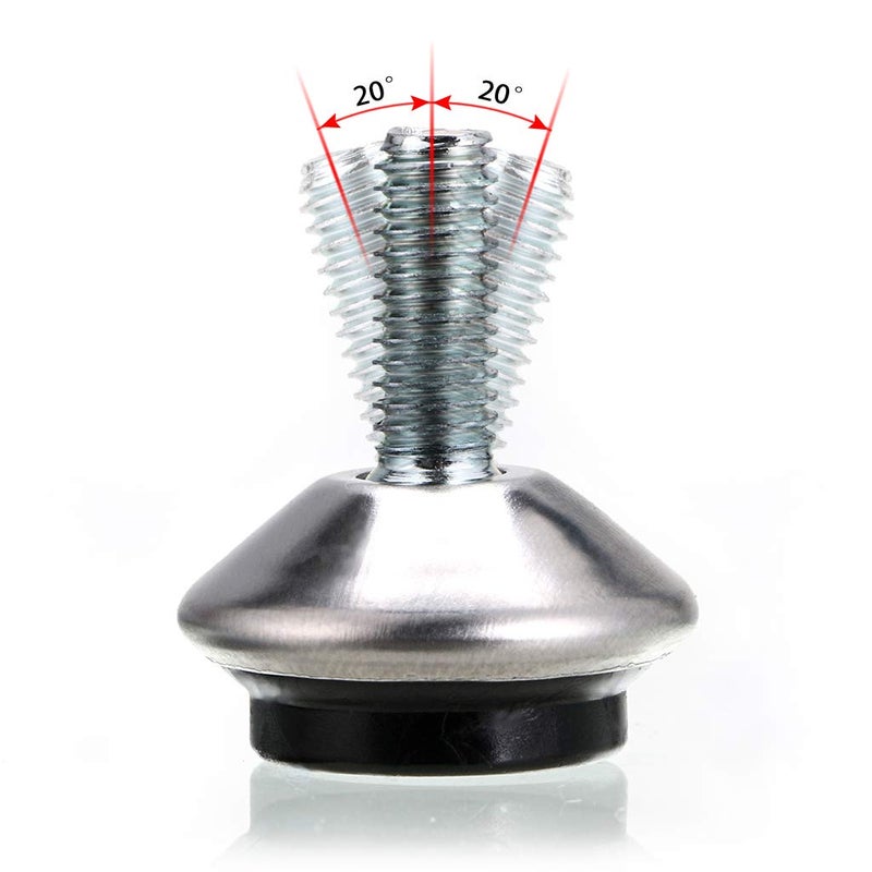 Ownmy M6 Adjustable Swivel Leveling Feet 12 Pcs Heavy Duty Furniture Table Legs Swivel Leveler Feet With T-Nut Swivel Heavy Duty Leveling Legs For Workbench Diy Projects Etc - Image 3