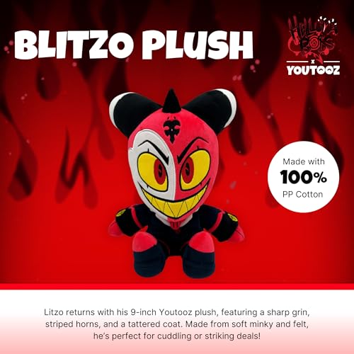 Youtooz Helluva Boss Blitzo Plush – 9-Inch Collectible Stuffed Figure – Soft & Cuddly Plush Doll Official Merch for Fans & Collectors - Image 2