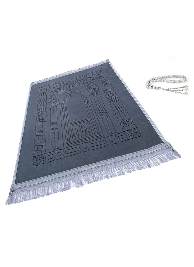 Prayer Mat Larg Size 80x120 cm Grey Color - Image 1