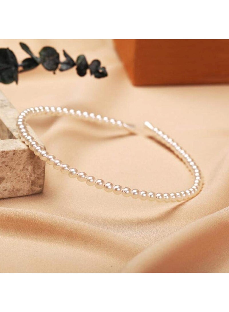 Huitich Elegant Headband Hair Accessory for Girls White - Image 5