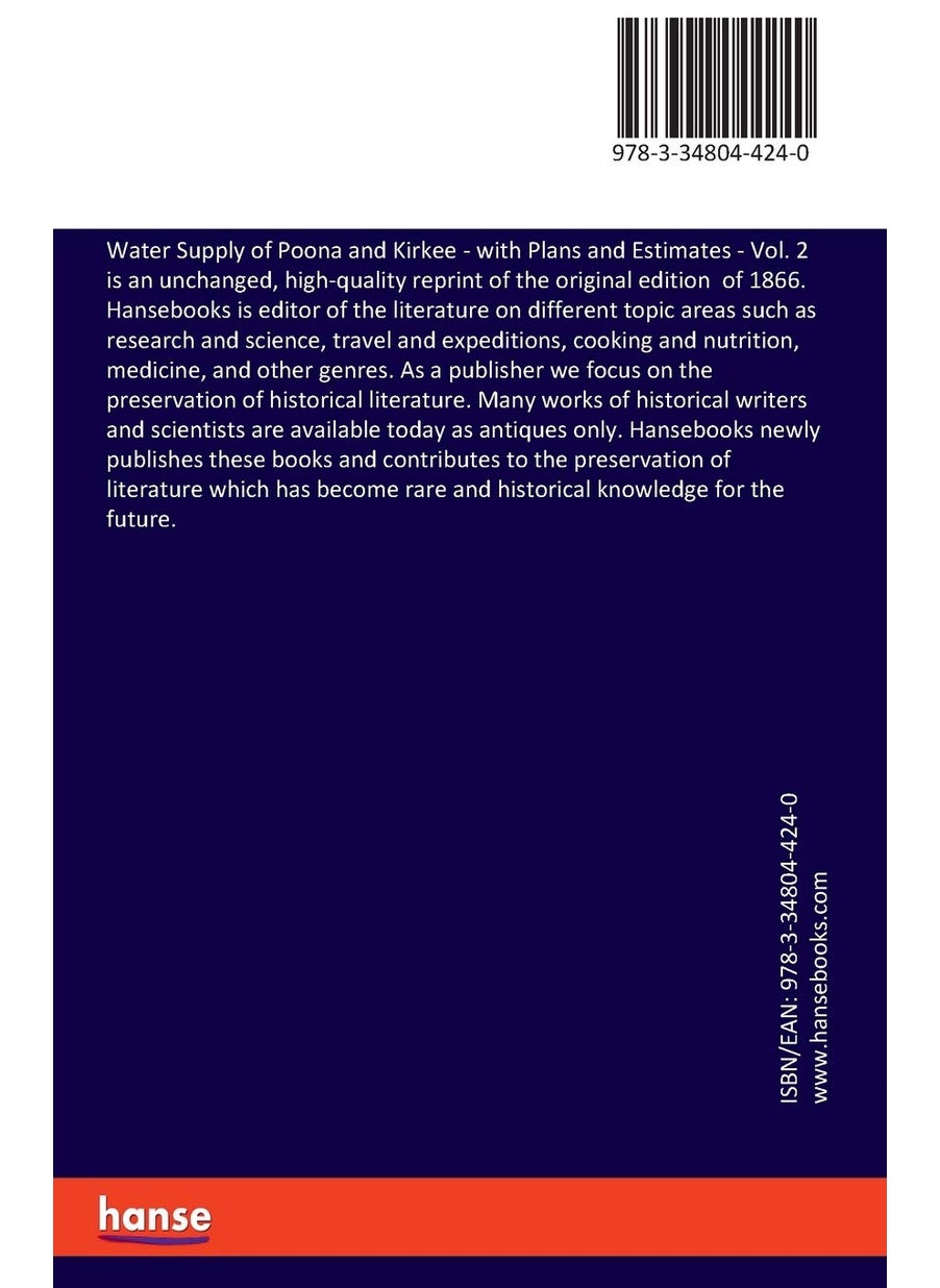 Water Supply of Poona and Kirkee: with Plans and Estimates - Vol. 2  - Image 2