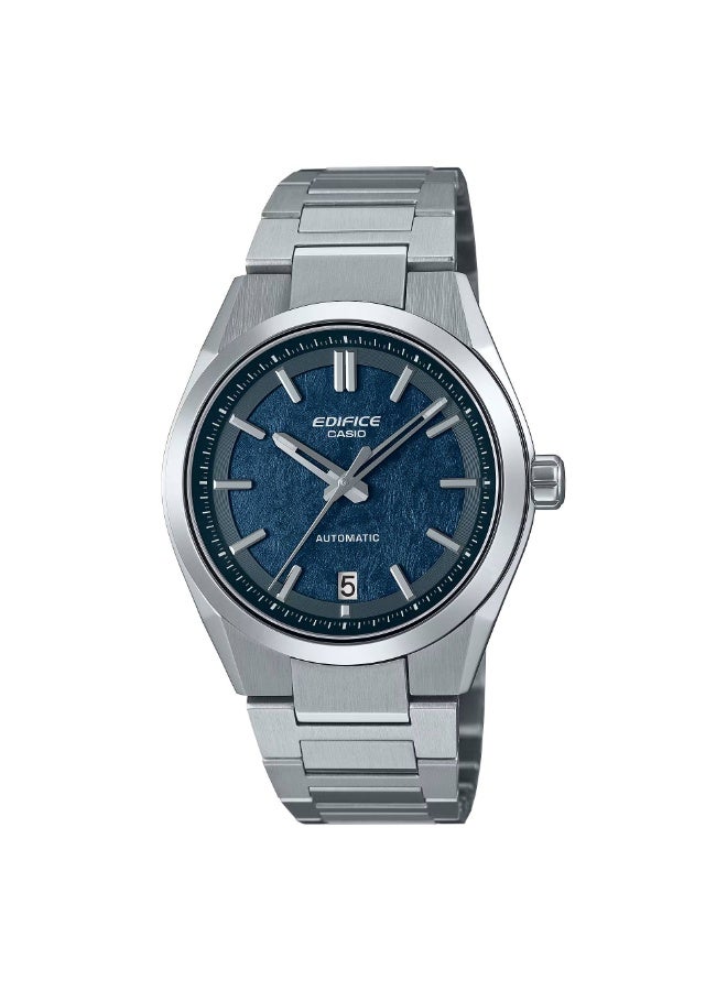 CASIO ساعة كاسيو إيديفيس أوتوماتيكية EFK-100D-2A بقرص أزرق من الفولاذ المقاوم للصدأ للرجال - Image 4