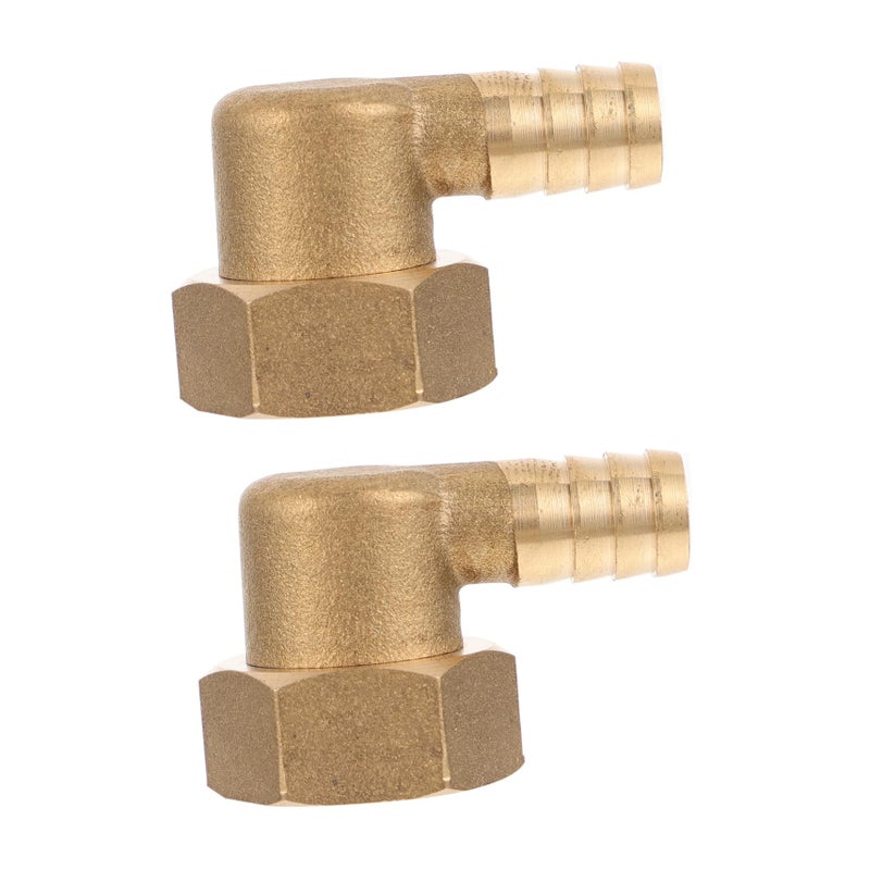 Thickened Brass Elbow Connectors 2pcs For Water Fittings And Air Hose Adapters Easy Installation - Image 2