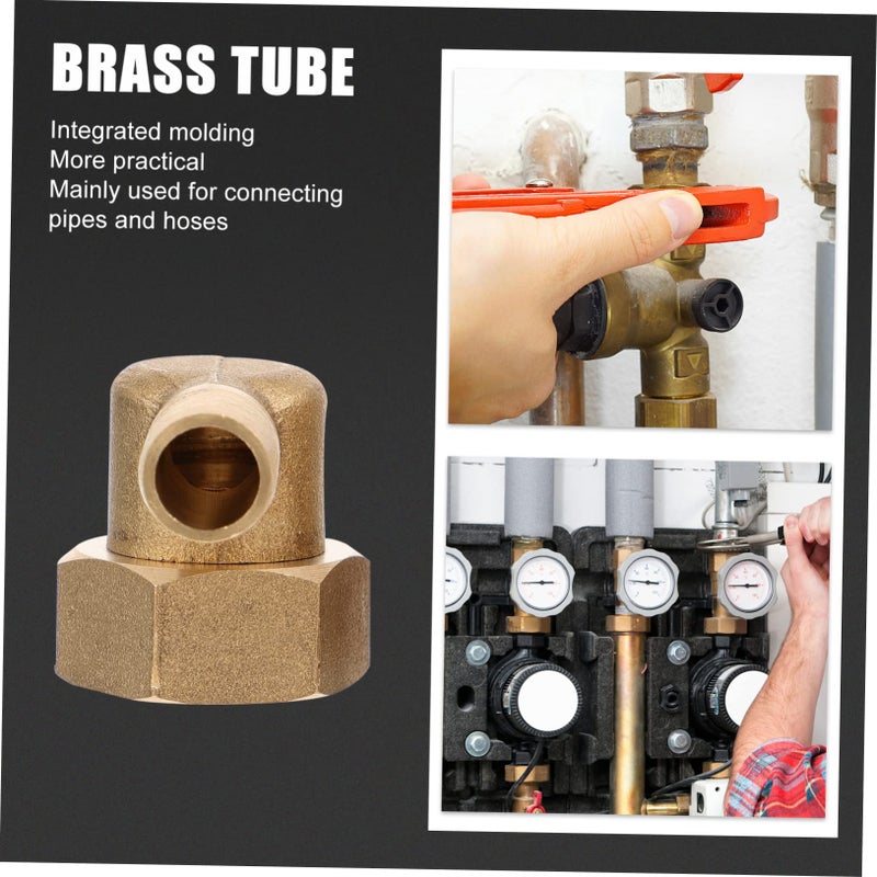 Thickened Brass Elbow Connectors 2pcs For Water Fittings And Air Hose Adapters Easy Installation - Image 4