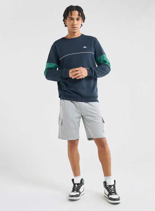 Splash FAV Solid Flexi Waist Shorts with Drawstring Closure