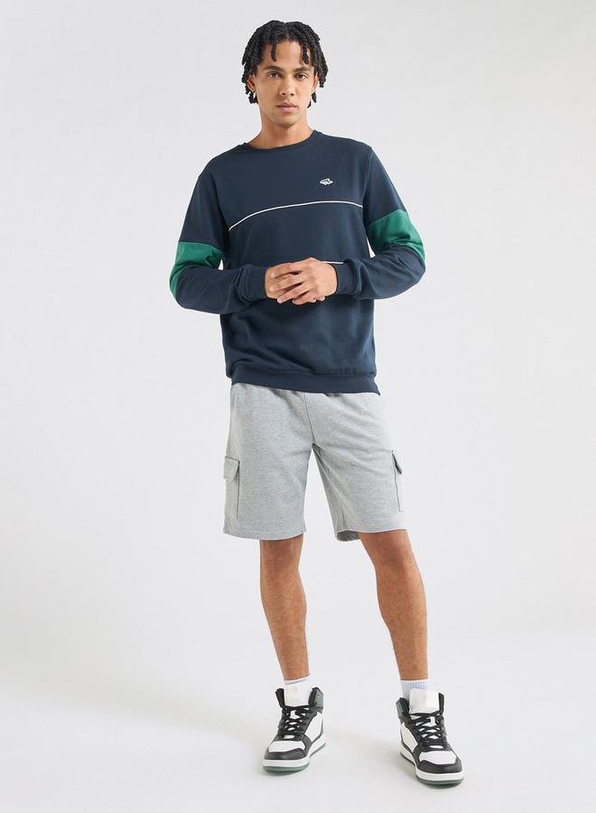 سبلاش فيڤ شورت سادة بخصر مرن مع رباط إغلاق - Image 2