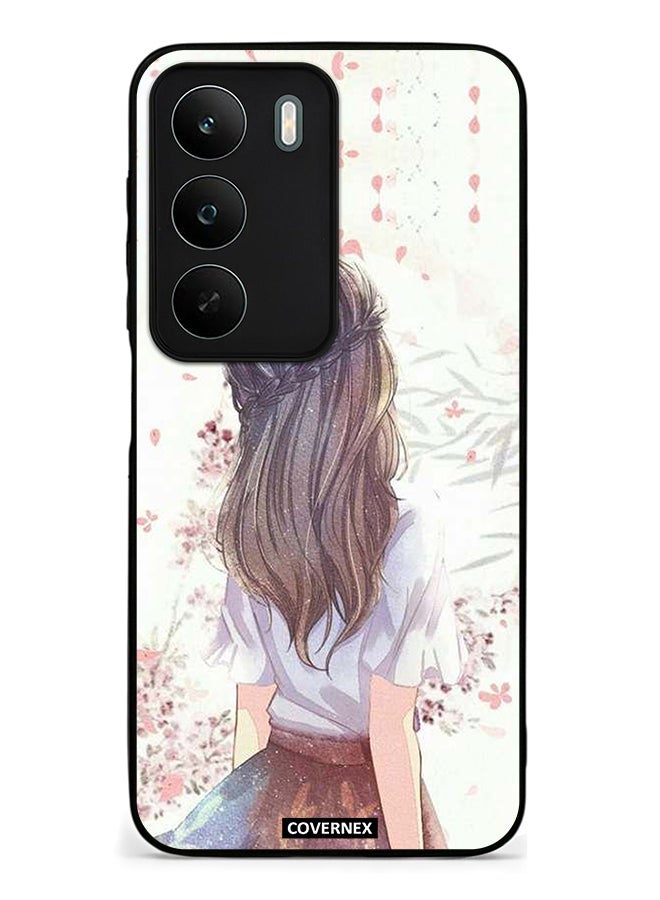 Covernex Realme C71 4G Protective Case Cover Printed Featuring Cute Girl In Deep Thinking - Image 1