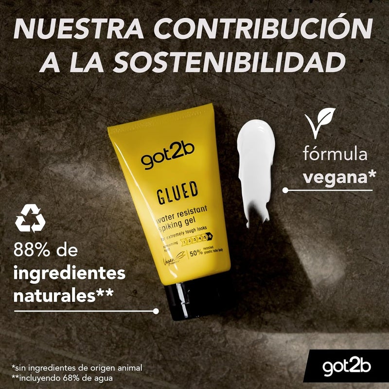 Got2b Schwarzkopf Got2B Glued Styling Spiking Glue - Water Resistant Hair Gel (150ml) - Image 4