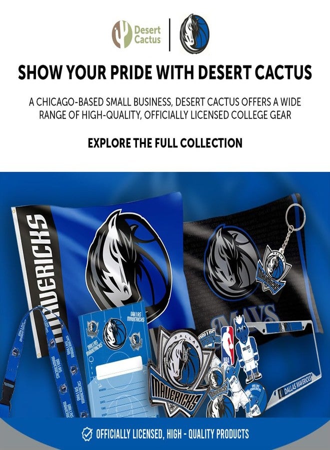 Desert Cactus Dallas Mavericks Retractable Badge Holder NBA ID Reel with Ticket Clip for Lanyard, Work, School & Office Access (Design A) - Image 5