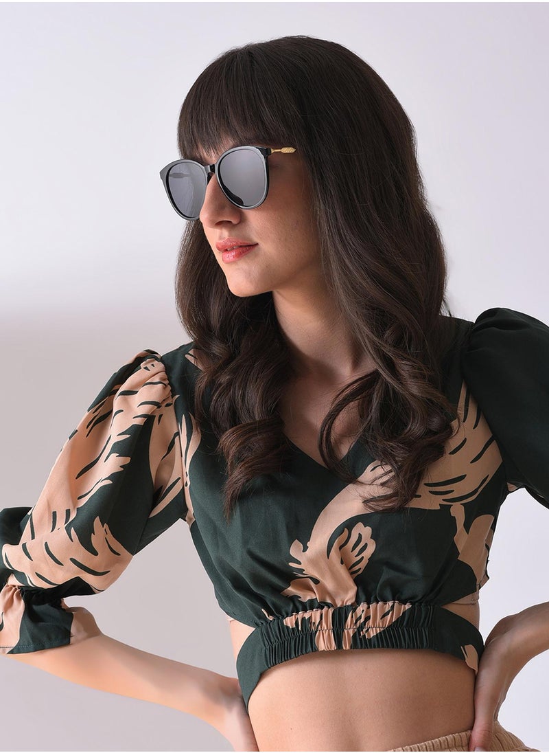 Haute Sauce - Black Lens -Toned Butterfly Sunglasses - Image 1