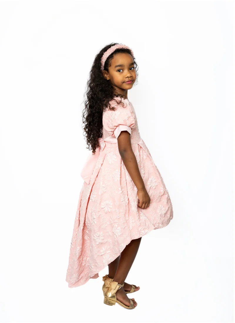 دىدانيالا Girls Pink Tulle Floral Dress