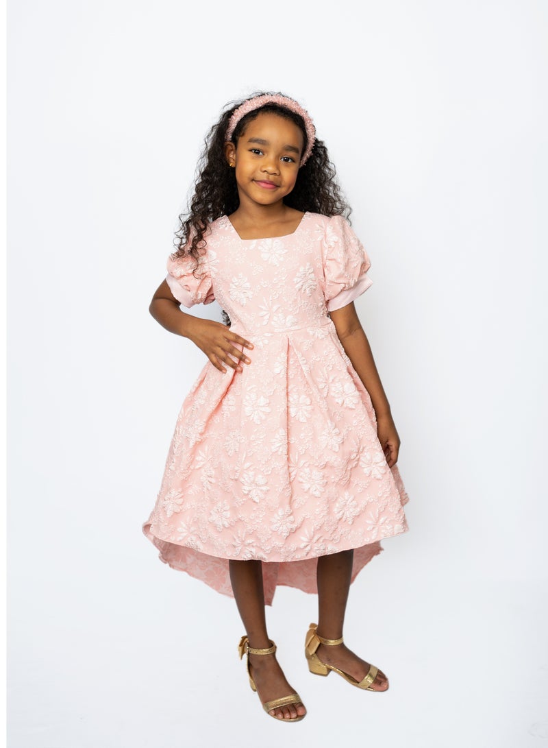 D'Daniela Floral Jacquard Dress - Image 3