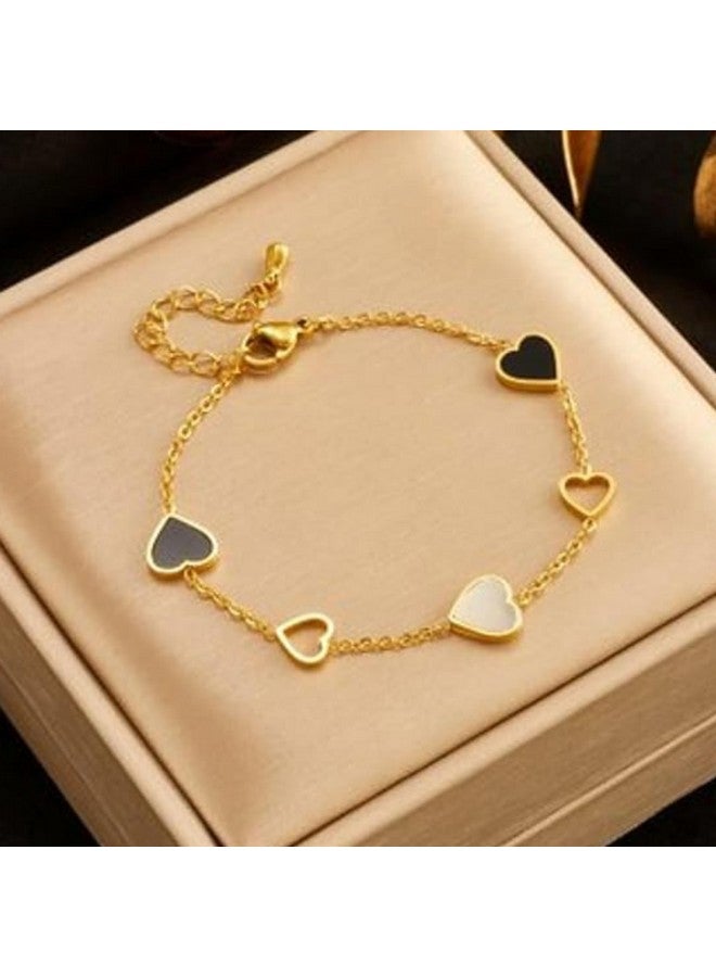 سالتي سوار معصم على شكل قلب حب مالح للنساء | سوار يد للفتيات إكسسوارات نسائية أنيقة وجذابة | مجوهرات جمالية | هدية لعيد الحب والذكرى السنوية والخطوبة وأعياد الميلاد والارتداء اليومي - Image 3