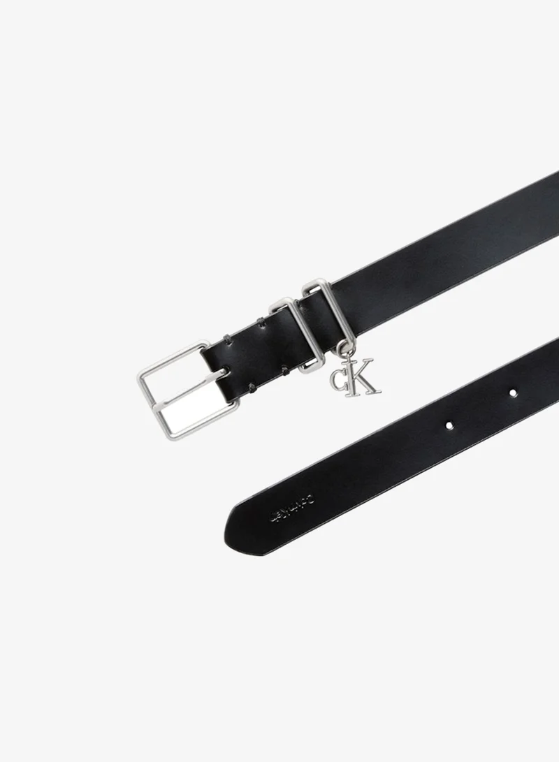 Calvin Klein CK Monogram Charm Leather Belt