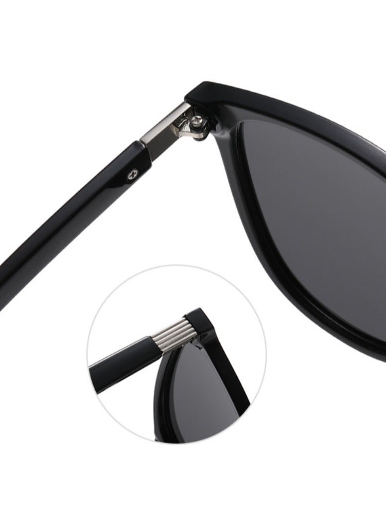 Acetate Polarized Sunglasses - UV400 Protection Classic Retro Square Shades Driving Glasses - Image 2