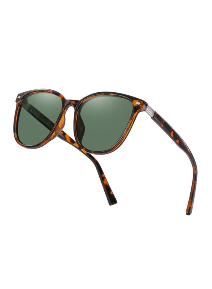 Acetate Polarized Sunglasses - UV400 Protection Classic Retro Square Shades Driving Glasses - Image 1