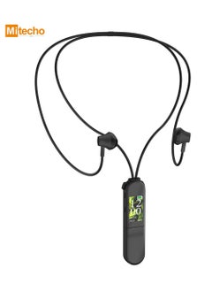 Mi techo Mi Techo N3 Wireleless Neckband Earphone With Hifi Sound Quality HD Clear Microphone and Display Screen Black  - Image 3