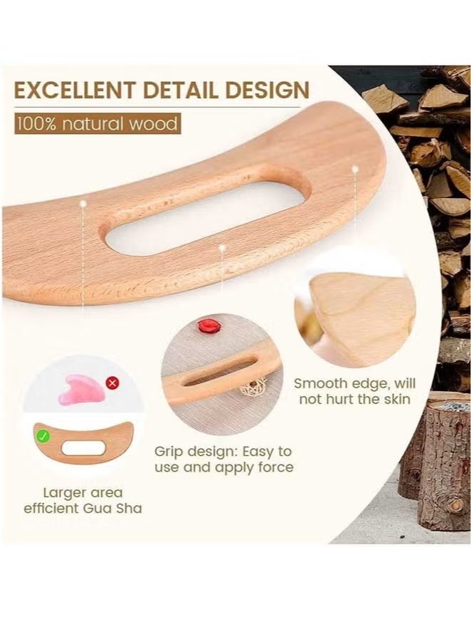 Wooden Massage Tools Gua Sha Tools,Scraping And Massaging Muscles To Relax The Muscles Throughout The Body, Achieving The Effect Of Relieving Body Pain - Image 3