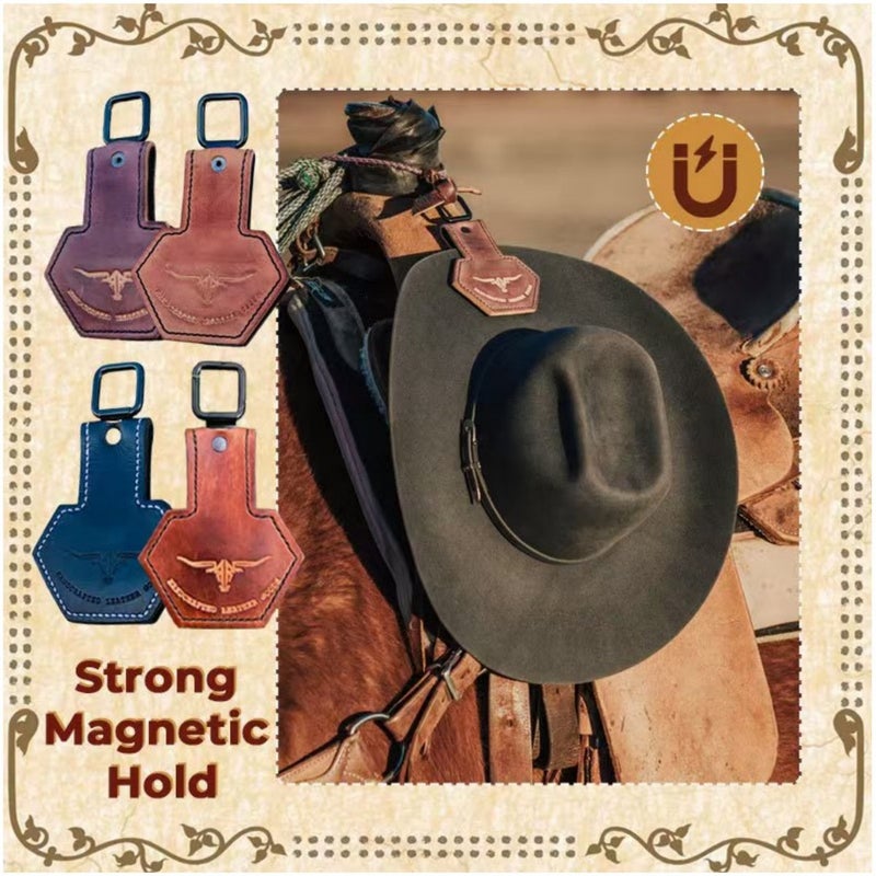 Magnetic Leather Hat Clip Hook - Image 4