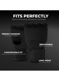 Generic Gel Inner Gloves-Quick Fitting & High Stability,90 cm Boxing Bandages for Boxing, MMA, Muay Thai & Martial Arts,Inner Boxing Gloves(M Size)  - Image 2