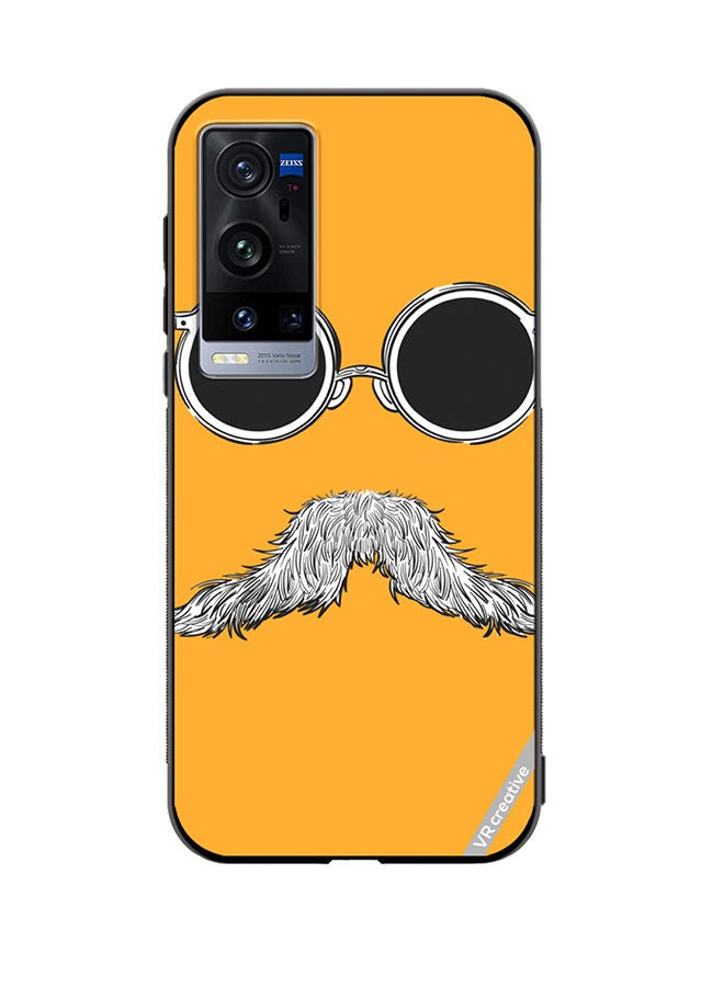 VR CREATIVE Protective Case Cover For Vivo X60 Pro Plus Baba Mustaches Design Multicolour - Image 1