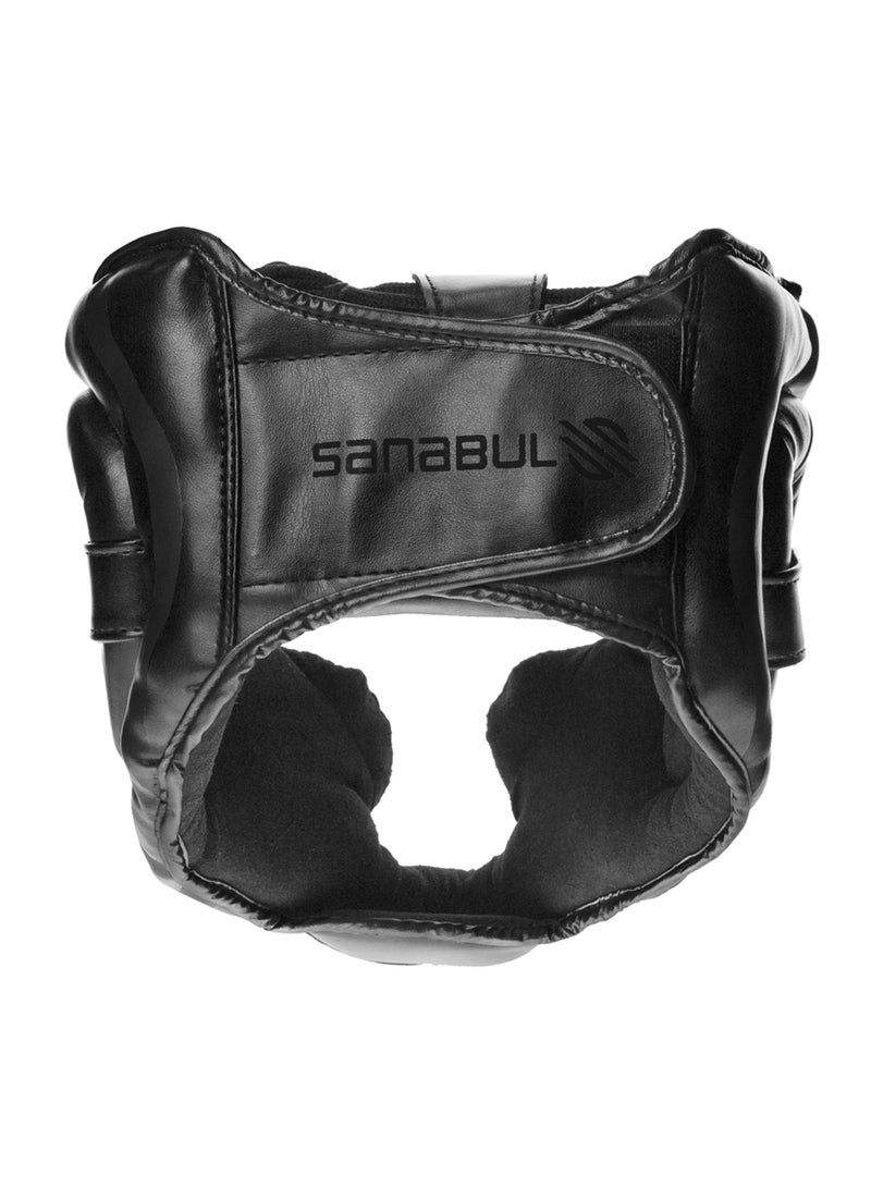 Sanabul  Essential Boxing Headgear for Men & Women | Muay Thai and MMA Headgear | Sparring Headgear | Boxing Head Gear with Full Face Coverage (Black, S/M) - Image 4