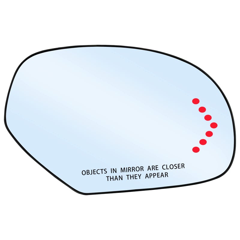 Passenger Right Side Heated Mirror Glass Replacement for Chevy Chevrolet Silverado Avalanche Suburban GMC Sierra Yukon Cadillac Escalade Exterior Side Power Heated Signal Mirror 15886196