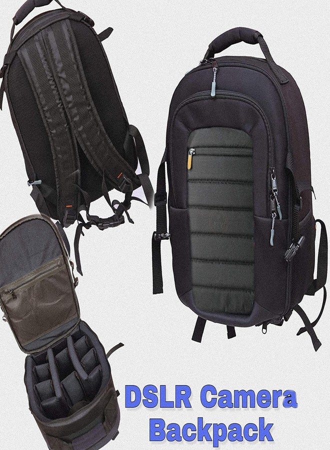 VEEPRO MVPRO DSLR SLR Backpack Camera Bag | Camera Lens Shoulder Backpack Case for Canon Nikon | Lens Accessories Carry Backpack Case - Image 2